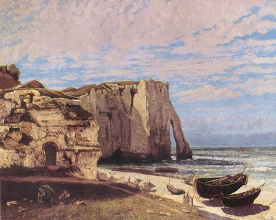 Klippen bei Etretat nach dem Sturm von Gustave Courbet